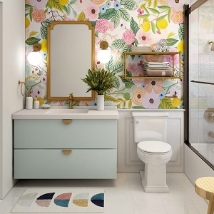 Цветная и яркая ванная комната: как преобразить санузел в Майском - majskij.mebel54.com | фото