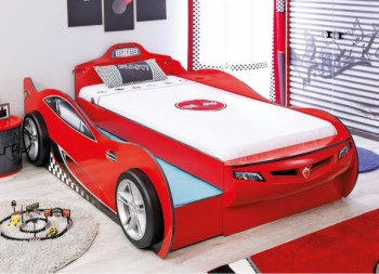 CARBED Кровать-машина Coupe с выдвижной кроватью Red 20.03.1306.00 в Майском - majskij.mebel54.com | фото