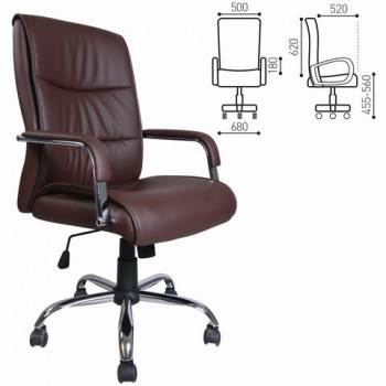 Кресло офисное BRABIX Space EX-508 (коричневый) в Майском - majskij.mebel54.com | фото