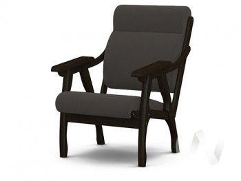 Кресло Вега-10 (венге лак/ULTRA GRAFIT) в Майском - majskij.mebel54.com | фото